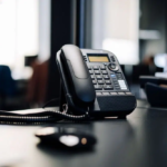 Téléphone symbolisant l'accompagnement web, posé sur un bureau avec un ordinateur portable. L'assistance web vous accompagne dans la création, la maintenance et l'optimisation de votre site internet pour développer votre activité en ligne