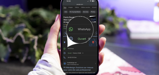Ajouter le bouton WhatsApp sur la fiche Google Business affichée sur un smartphone