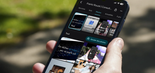Smartphone montrant comment optimiser les photos Google Business Profile