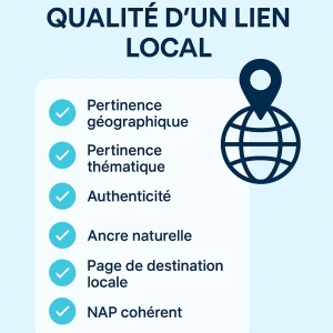 checklist qualité backlink local Amiens Lille SEO